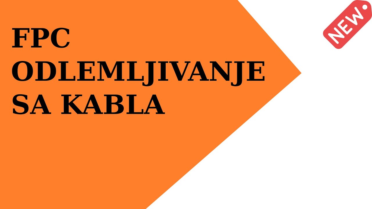 Odlemljivanje FPC sa kabla