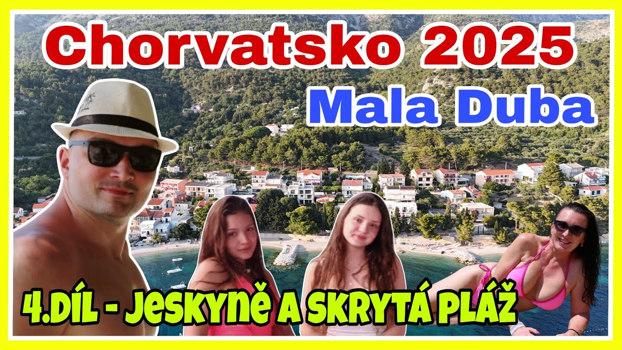 Rodinná dovolená Chorvatsko 2025 – 4.díl | Jeskyně a skrytá pláž na paddleboardech