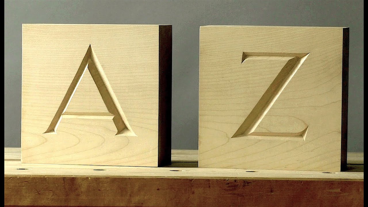 How to Carve A-Z Bookends - 1 Junctions Close Up