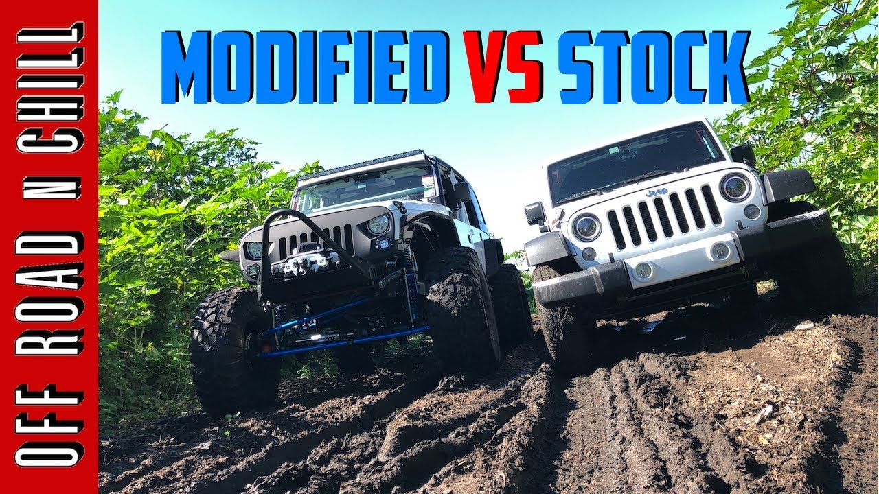 How Good is your Stock Jeep WranglerJK? | Modified Wrangler vs Stock Wrangler Mudding