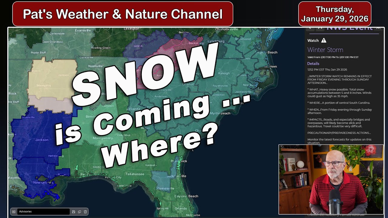 Winter Strom Watch and Extreme Cold Watch for SE US