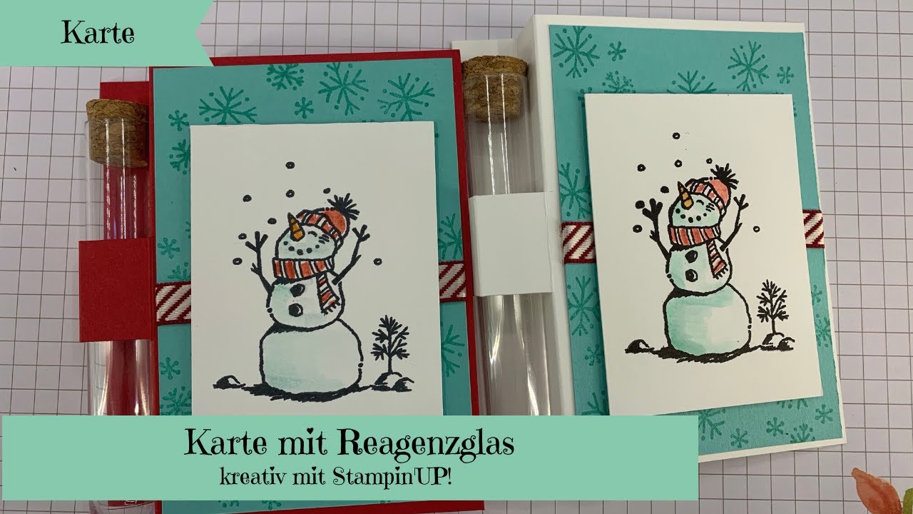 Karte für ein Reagenzglas---kreativ mit Stampin'UP!