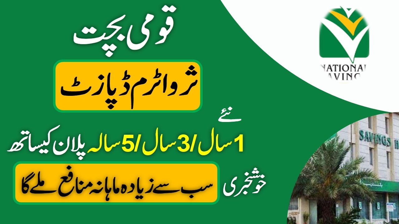 National Savings Sarwa Islamic Term Account From One To Five Years Plan Profit Rates 2025