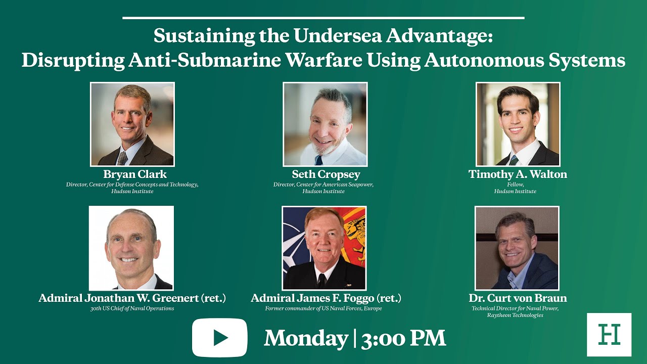 Sustaining the Undersea Advantage: Disrupting Anti-Submarine Warfare Using Autonomous Systems