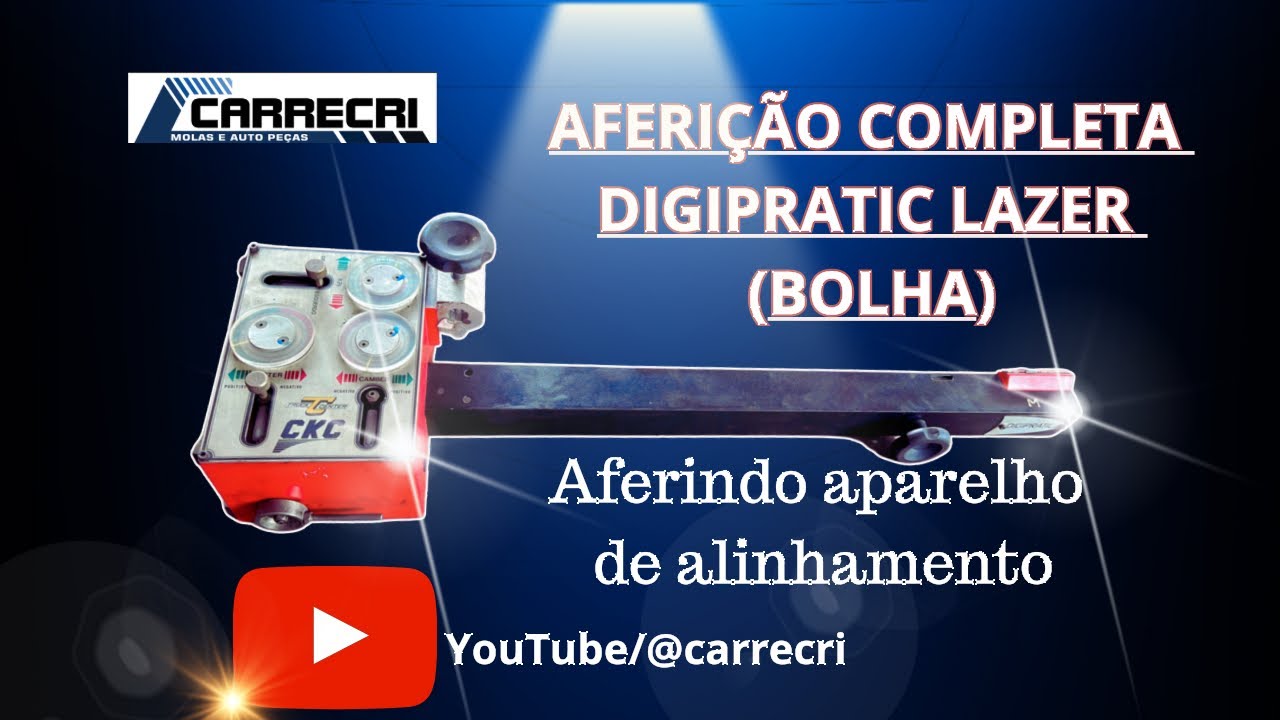 Como aferir aparelho de alinhamento analógico. (Bolha)  digitaria lazer