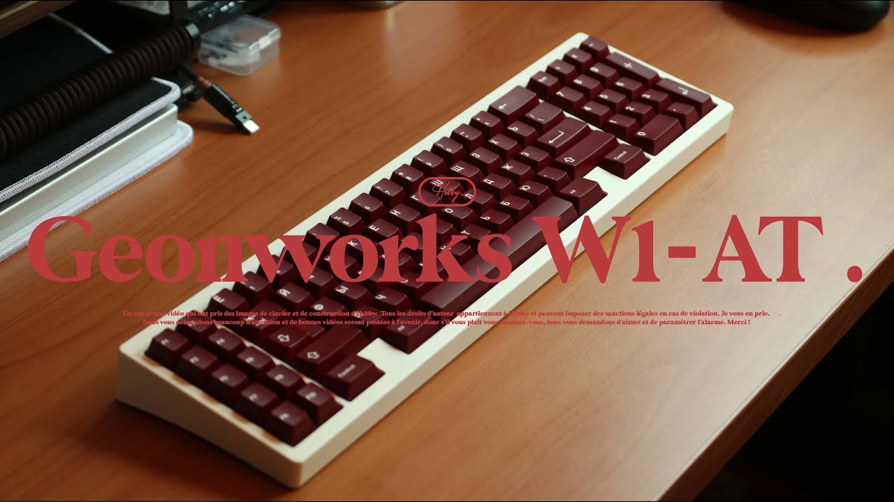 멋지게 잘 빠진 특수배열 키보드, Geonworks W1-AT