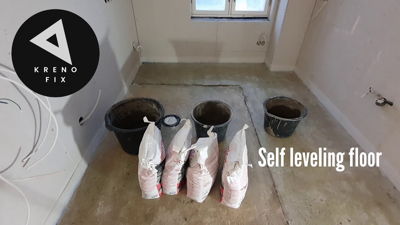 DIY self leveling floor and underfloor heating before LVT. Bathroom/kitchen renovation/Part 16