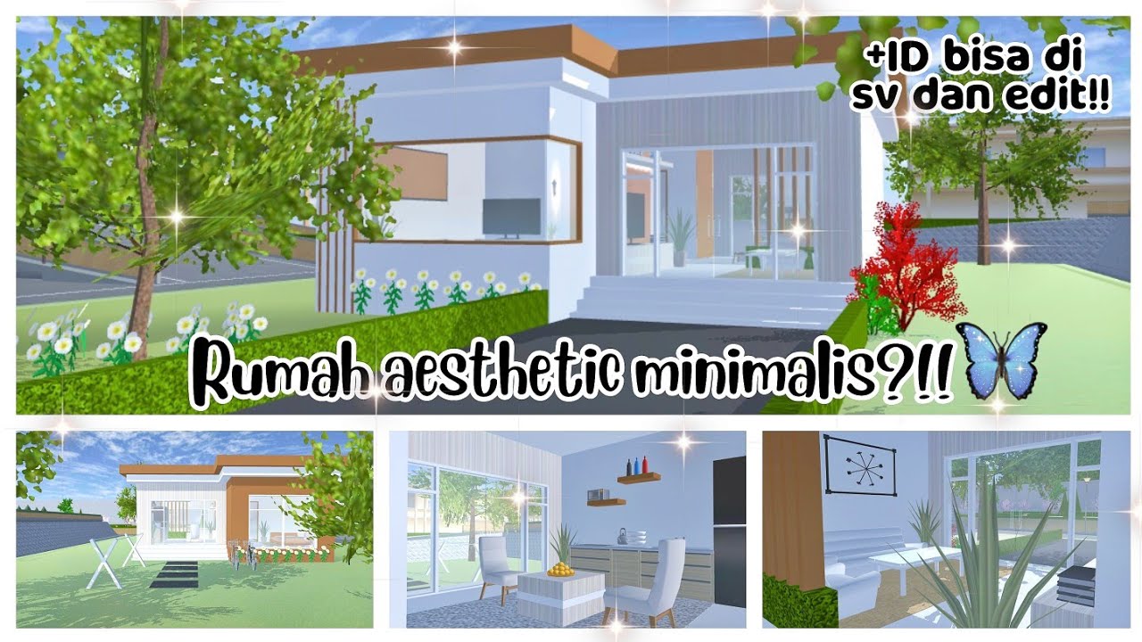 °🌼Rumah 𝐚𝐞𝐬𝐭𝐡𝐞𝐭𝐢𝐜 minimalis?!! Speed build [Sakura school simulator]
