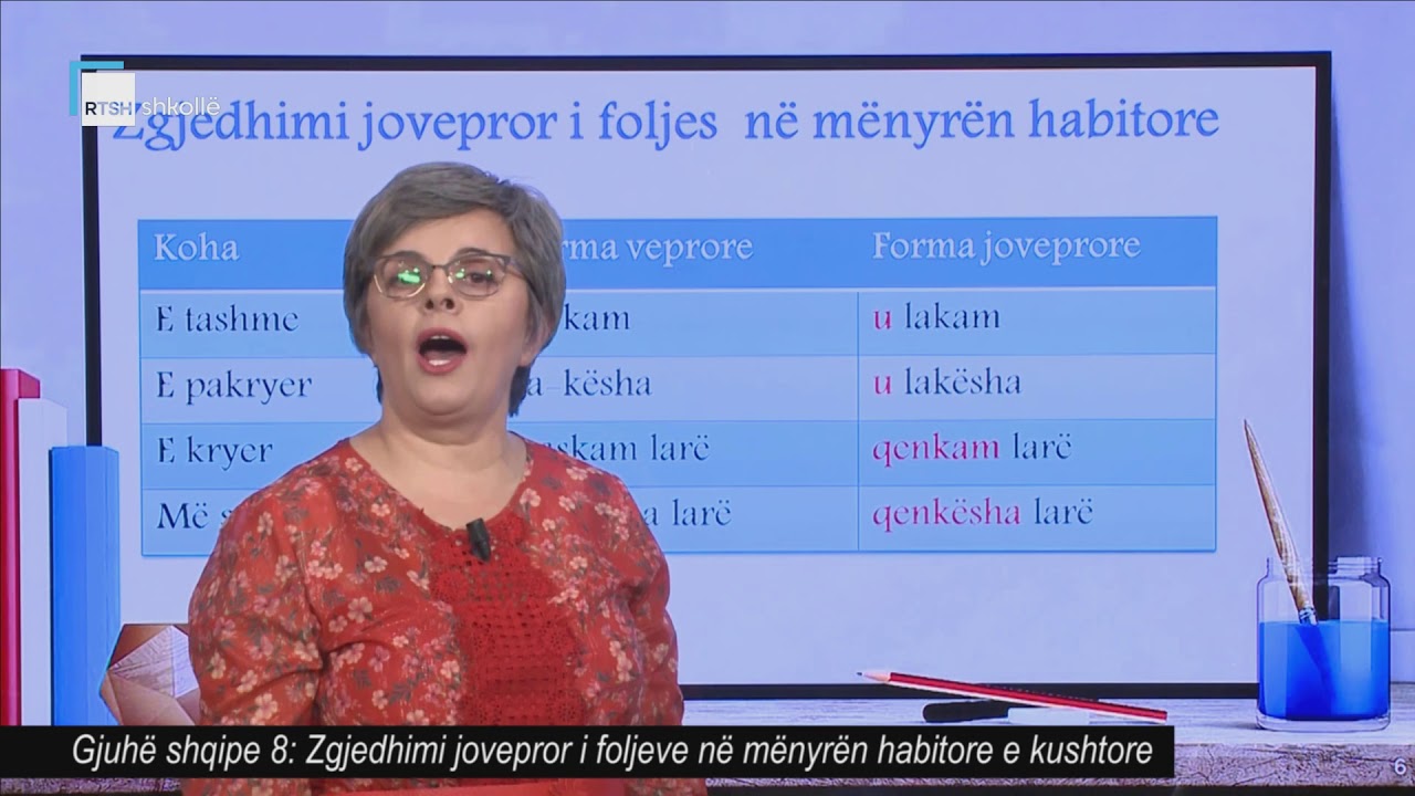 Gjuhë shqipe 8 - Zgjedhimi jovepror i foljeve në mënyrën habitore e kushtore