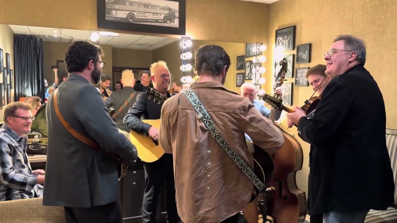 Dailey, Vince & Vincent backstage at the Grand Ole Opry 2-7-25