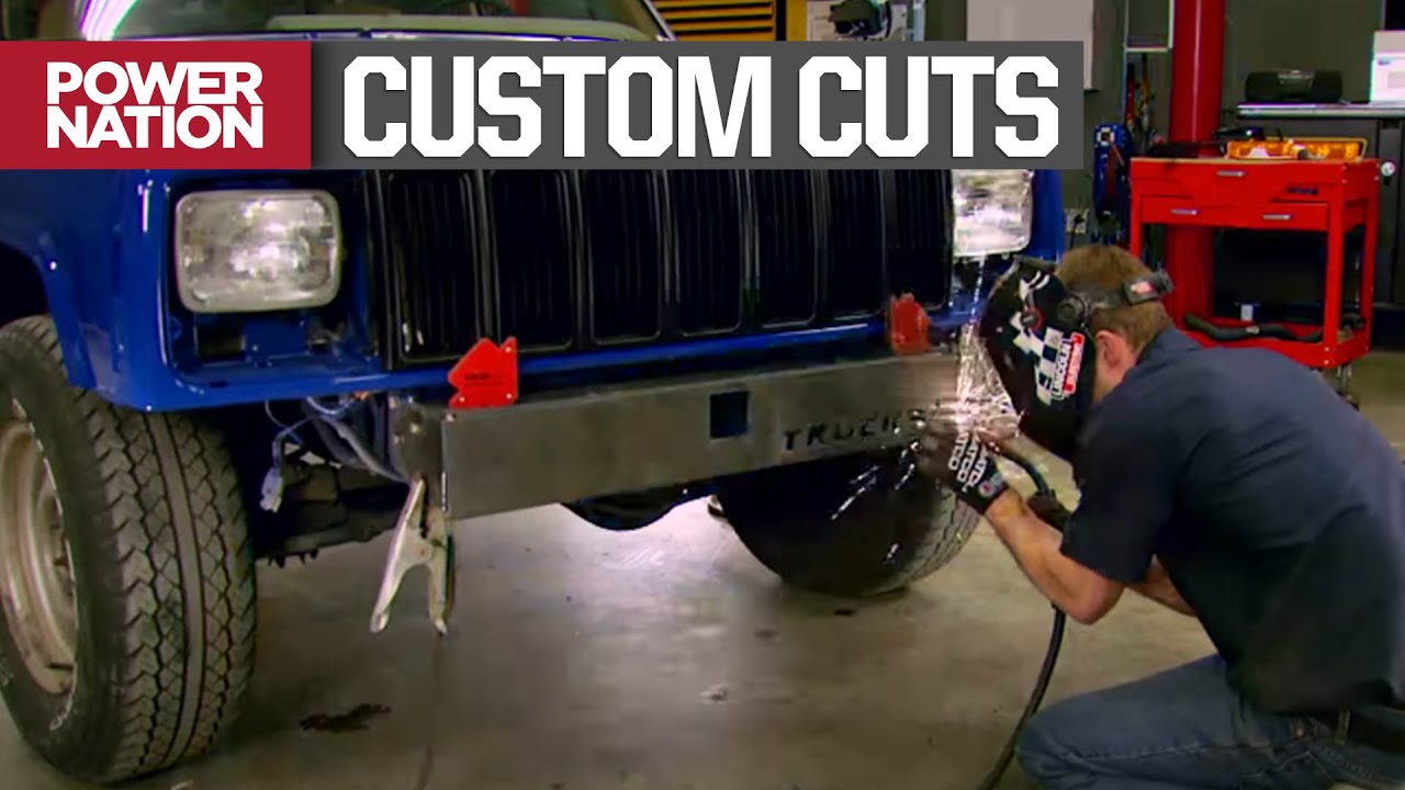 Our Cheap Jeep Cherokee Gets CNC Plasma Cut Bumpers - Trucks! S10, E7