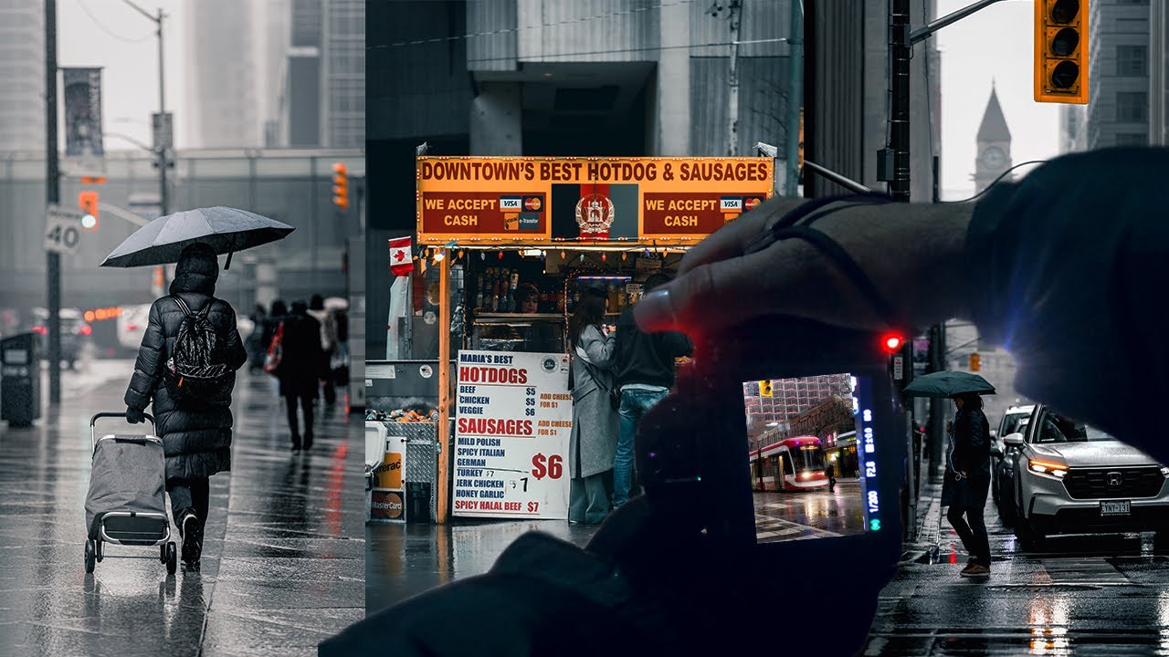 POV Toronto Rain Street Photography (70-200 Sigma F2.8)