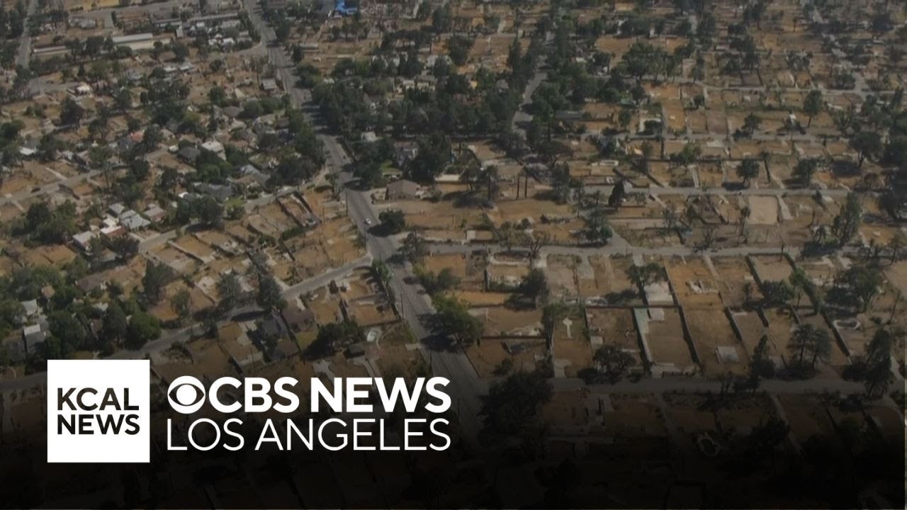 Eaton Fire: Six Months Later - Helicopter and Drone Video