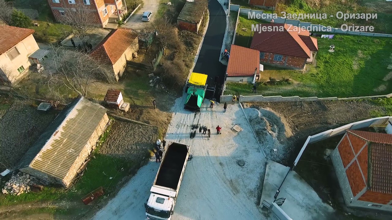 Asftiranje ulica u Orizare Projekat br.3, asfaltirano 5327 metara kvadratnih