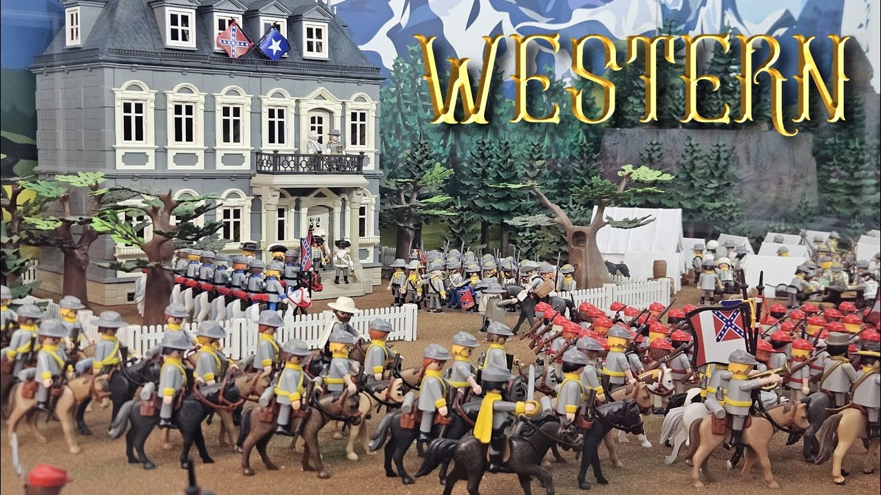 CAMPAMENTO CONFEDERADO PLAYMOBIL ACW | EXPOSICIÓN LA FLOR DE ESTEPA