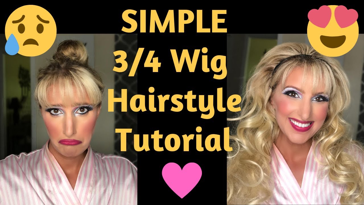 3/4 Wig Tutorial - Half Wig How-To Style & Wear