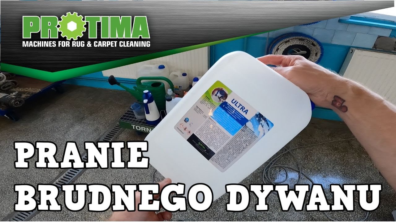 Pranie brudnego dywanu preparatem ULTRA