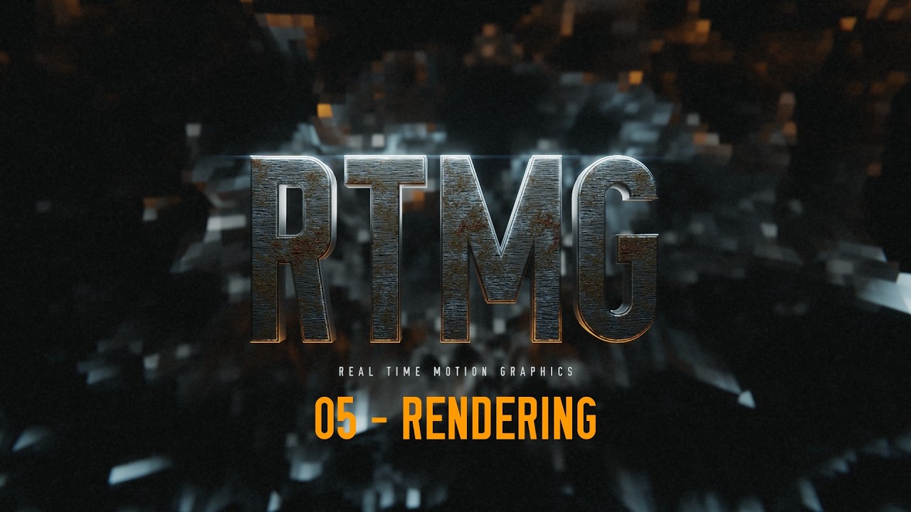 Real Time Motion Graphics (RTMG) - Chapter 05 - Rendering [Full Blender / Eevee Course]