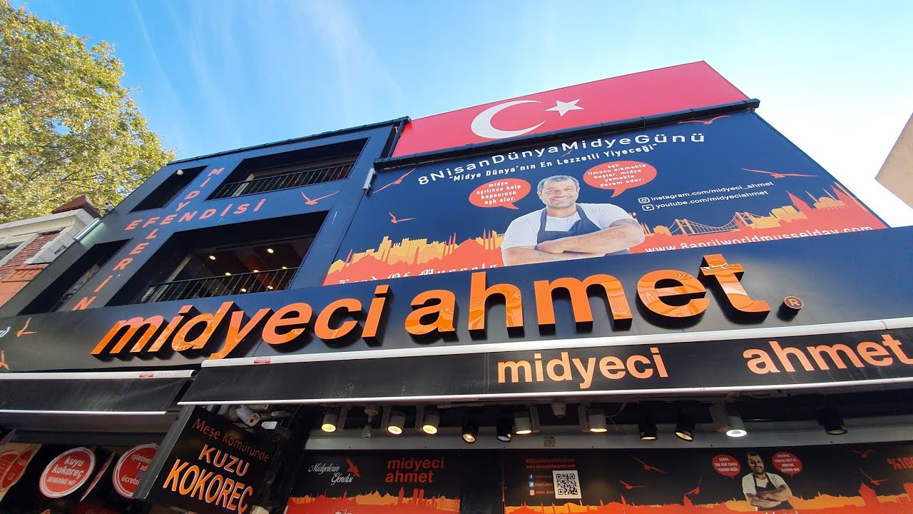 ميديا احمد بكشتاش Midyeci Ahmet تجربة مميزة قادمين من كاديكوي Street Food Istanbul