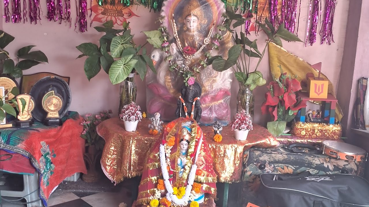 SARASWATI POOJA IN OUR HOME FULL VIDEO ||