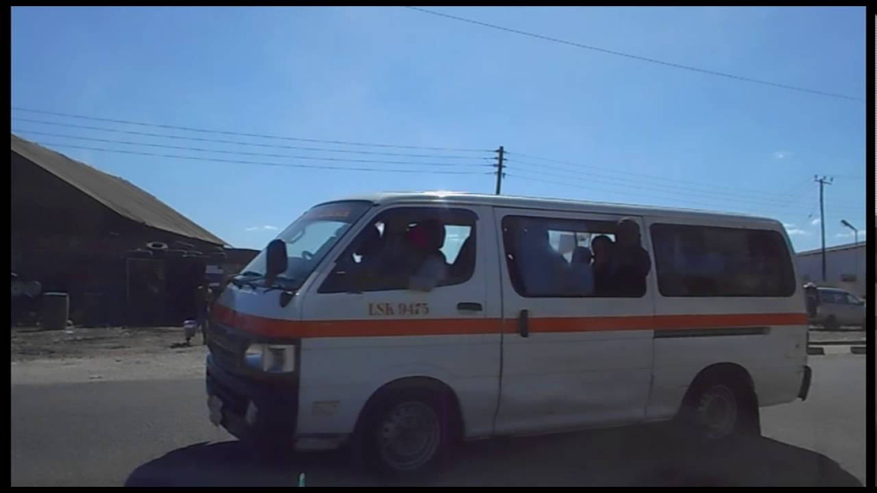 DashCam Lusaka Zambia in a Taxi -  via KUKU Market 10th June 2016