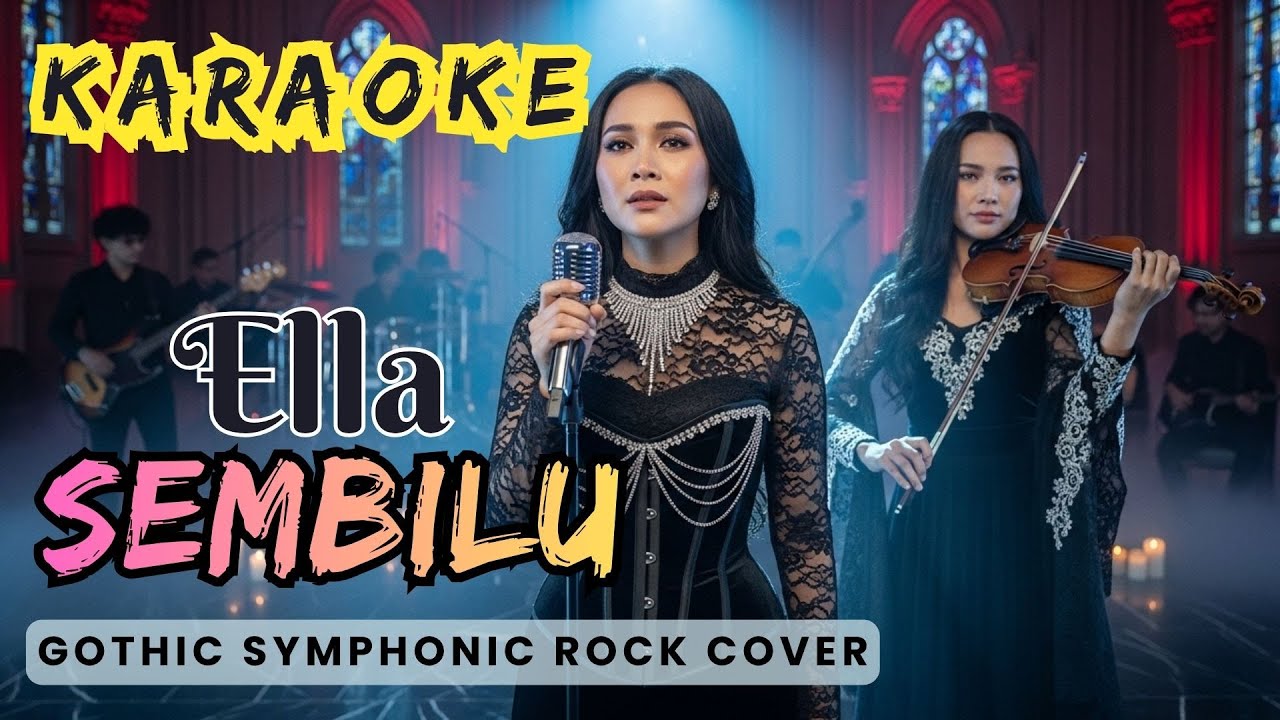 KARAOKE 🎤 SEMBILU 🎵Versi Epik dan Emosional | Ella Symphonic Rock Cover