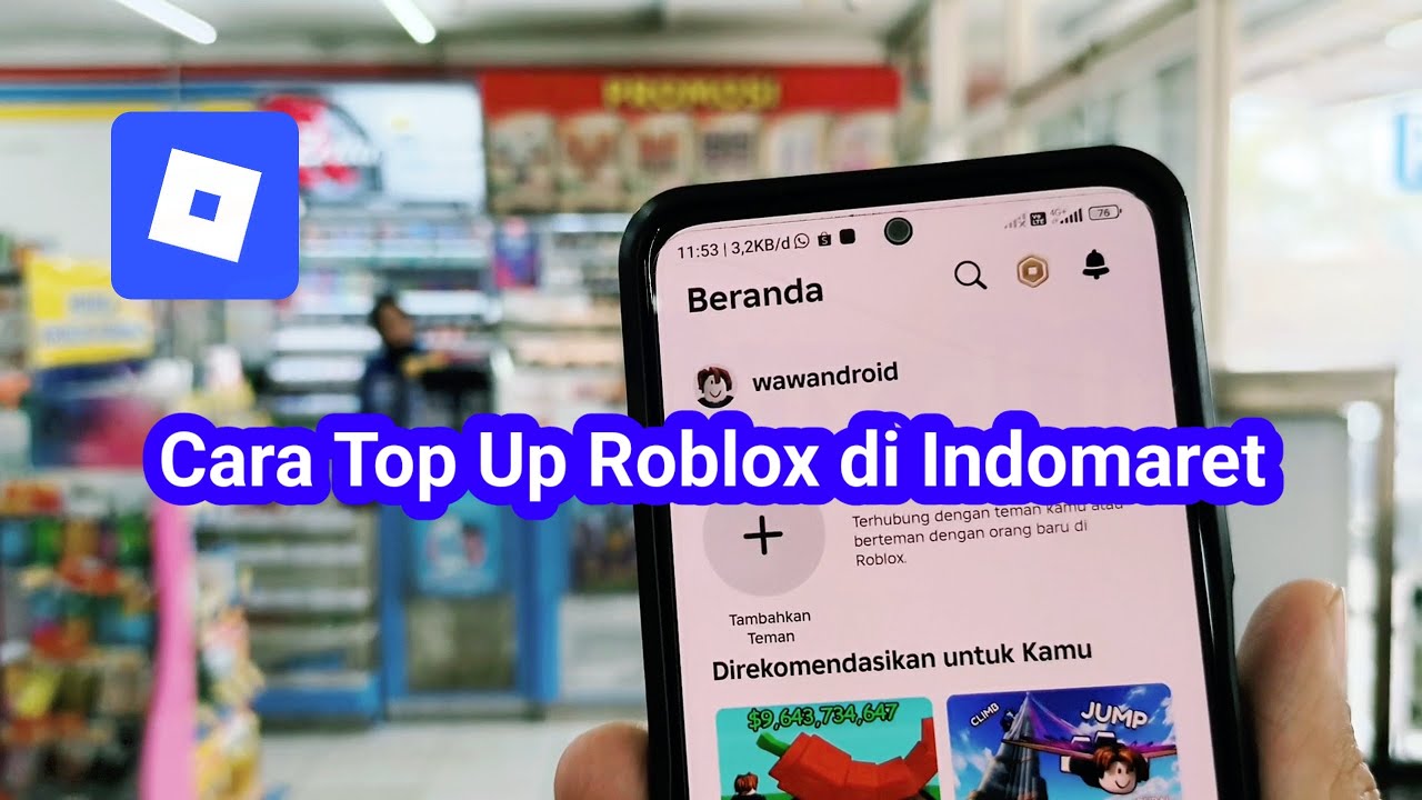 Cara Top up Roblox di Indomaret