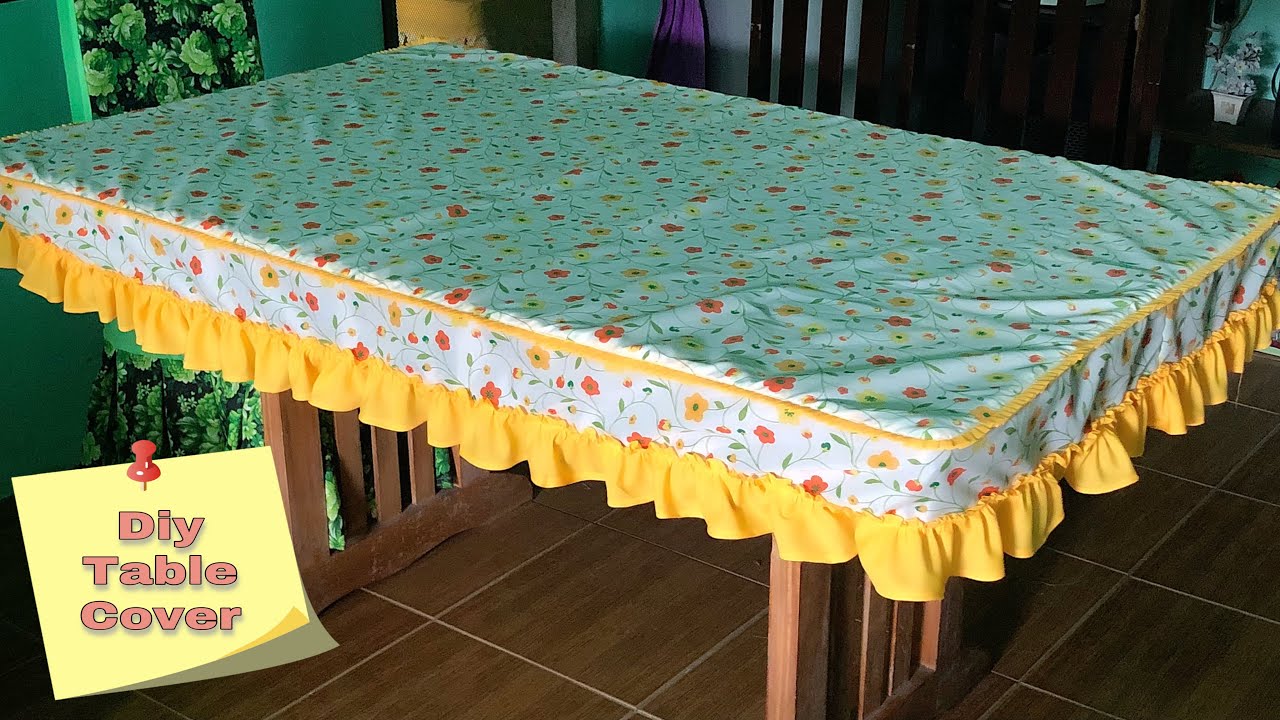 Table Cover Making | How To Make A Simple Dining Table Cover | Full Tutorial For Beginners