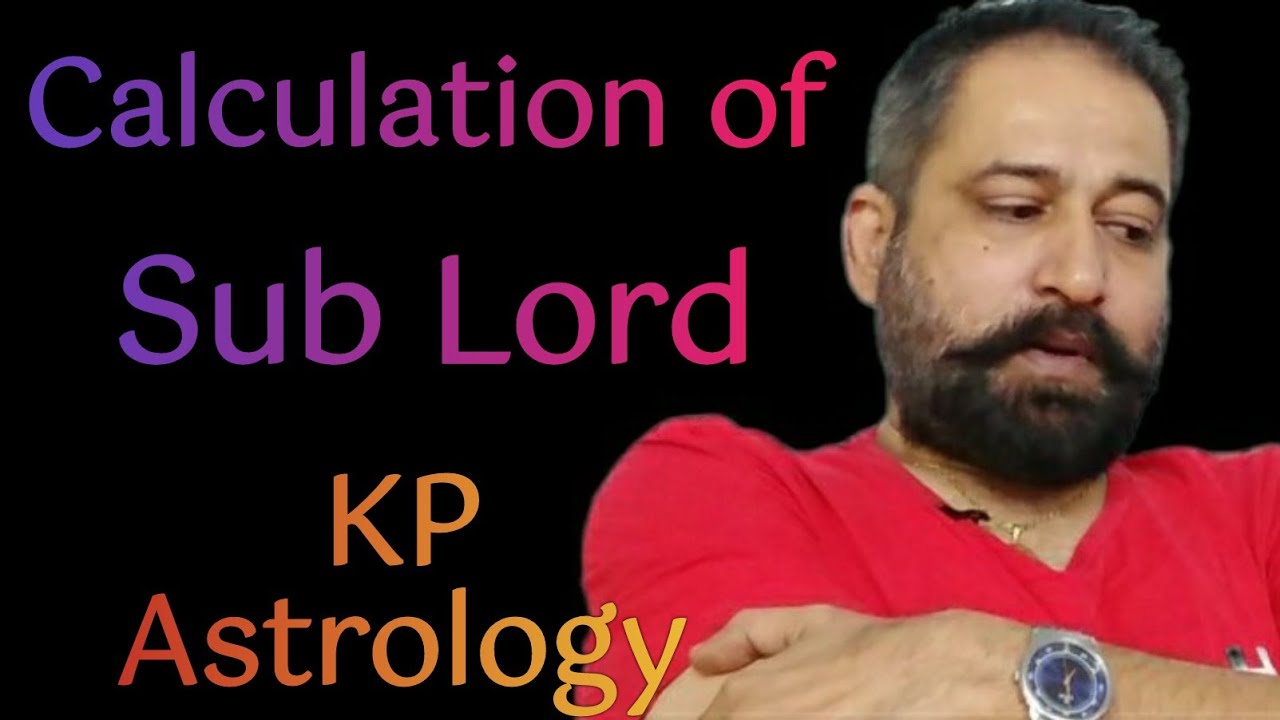 Learn KP Astrology | Calculation of Sub Lord in KP Astrology | Role of Sub Lord in KP Astrology