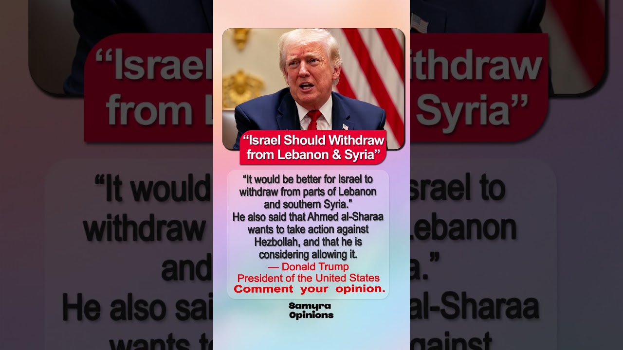 What happens if Israel refuses Trump's order #Lebanon #Geopolitics
