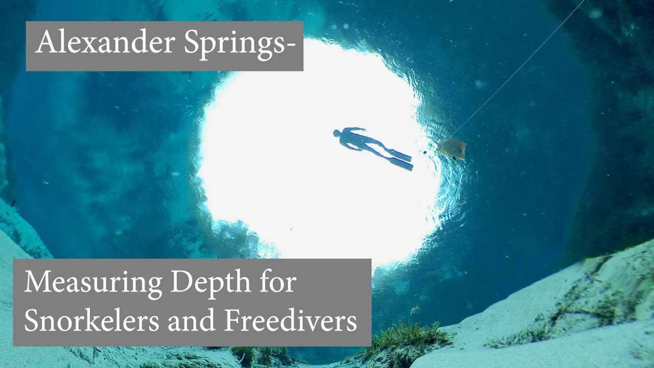 Alexander Springs Recreation Area- Measuring Depth for Snorkelers and Freedivers