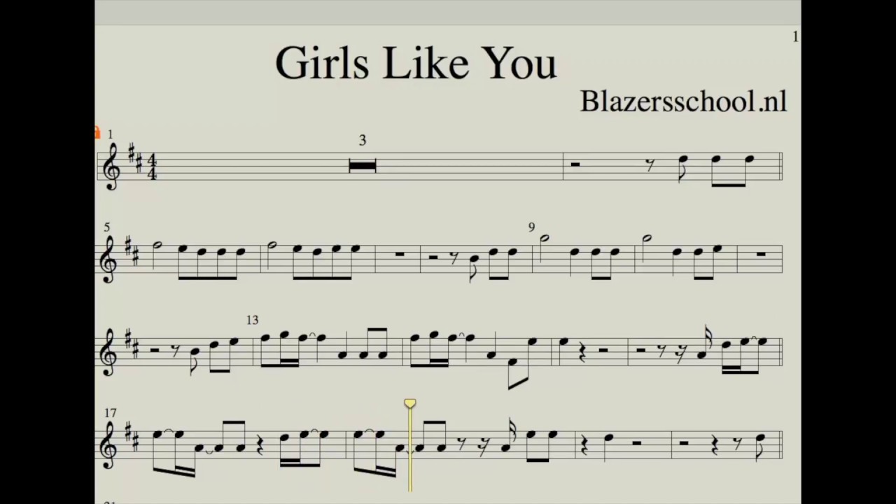 Girls Like You - Maroon 5 - Trumpet