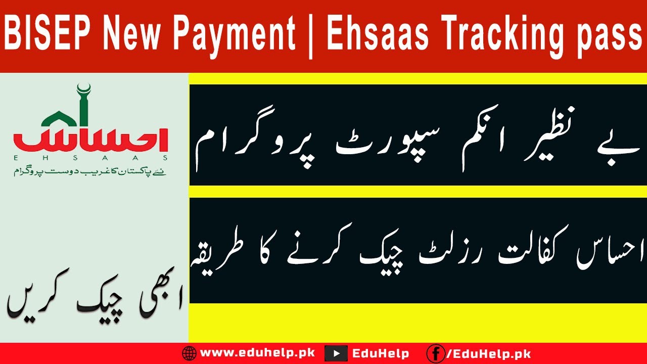 BISEP New Payment | Ehsaas Tracking pass gov pk 786