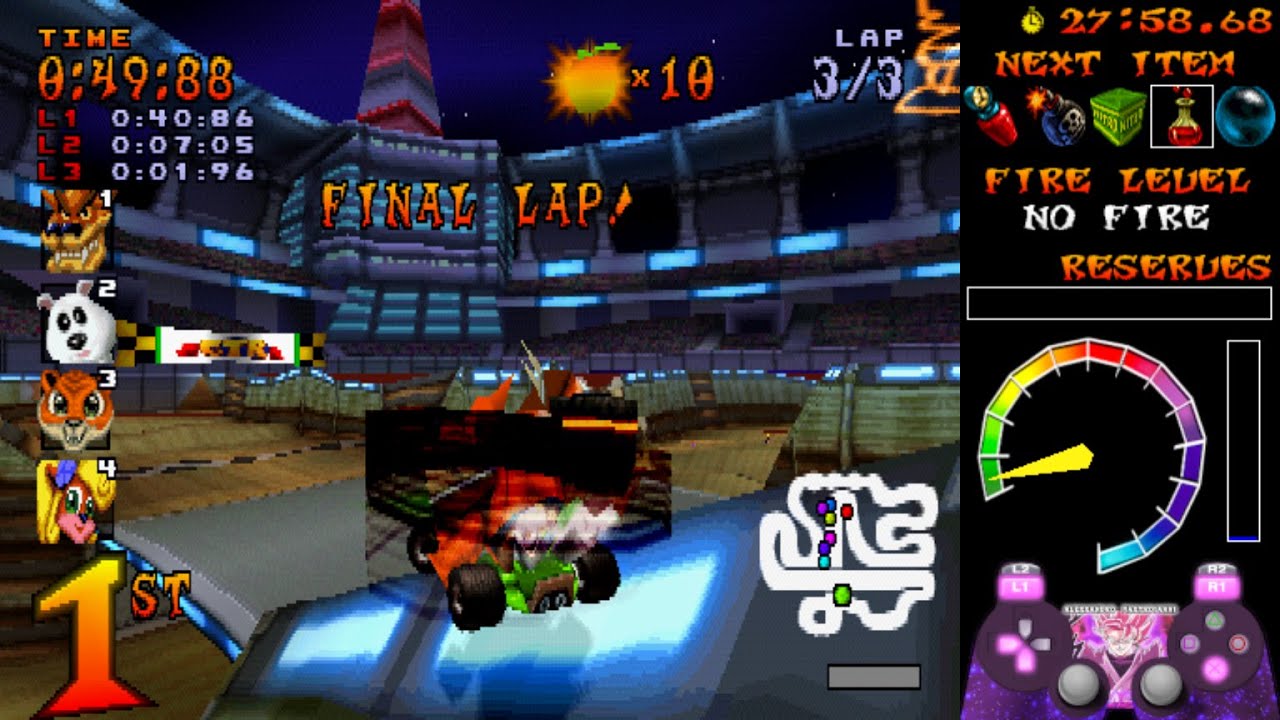 [TAS] CTR: Crash Team Racing in 45:04.34 by AleMastroianni
