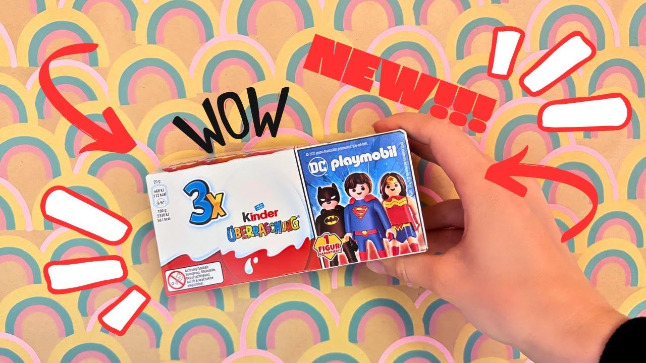 I Found the NEW Kinder Surprise DC Playmobil Toys!😱| Batman,Superman,Wonder Woman and more!Unboxing