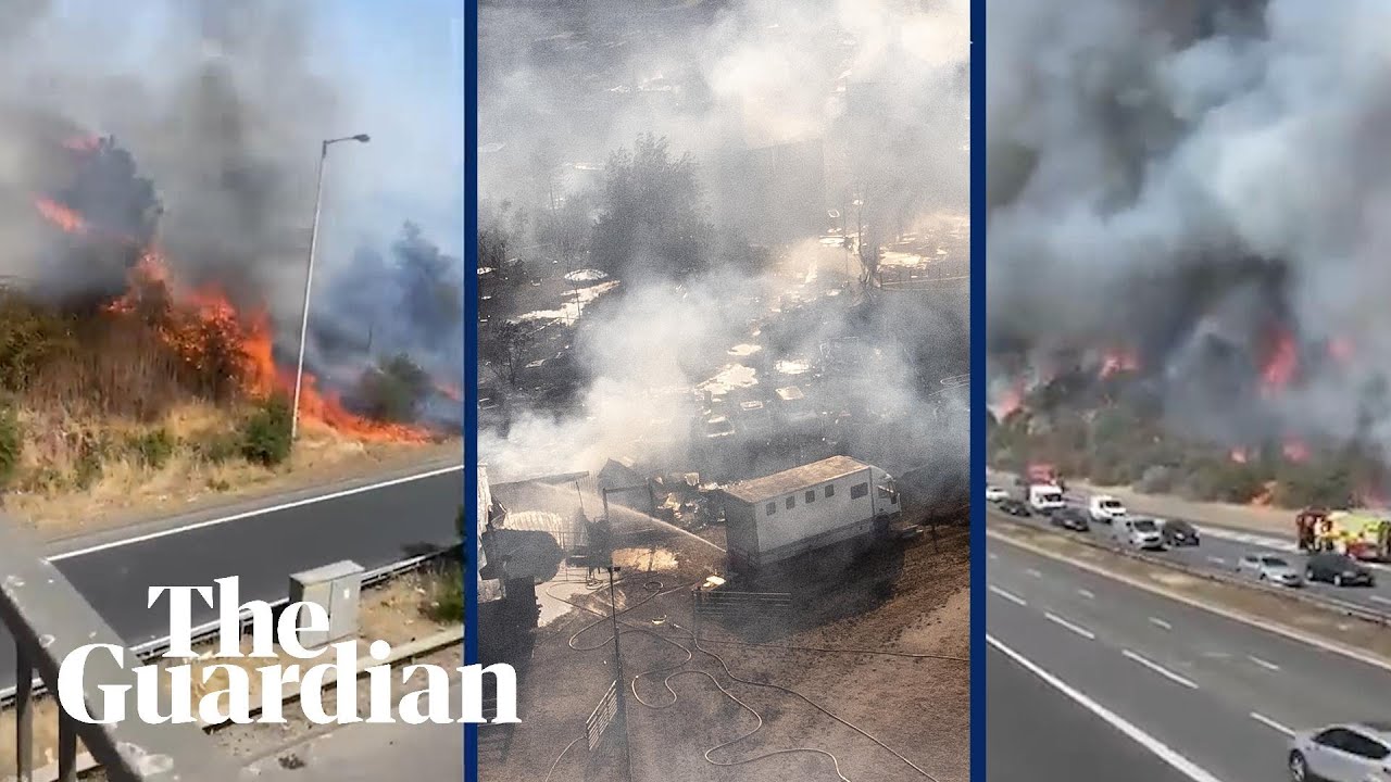 Record-breaking heatwave sparks fires across England: 'a wake-up call' for the climate crisis
