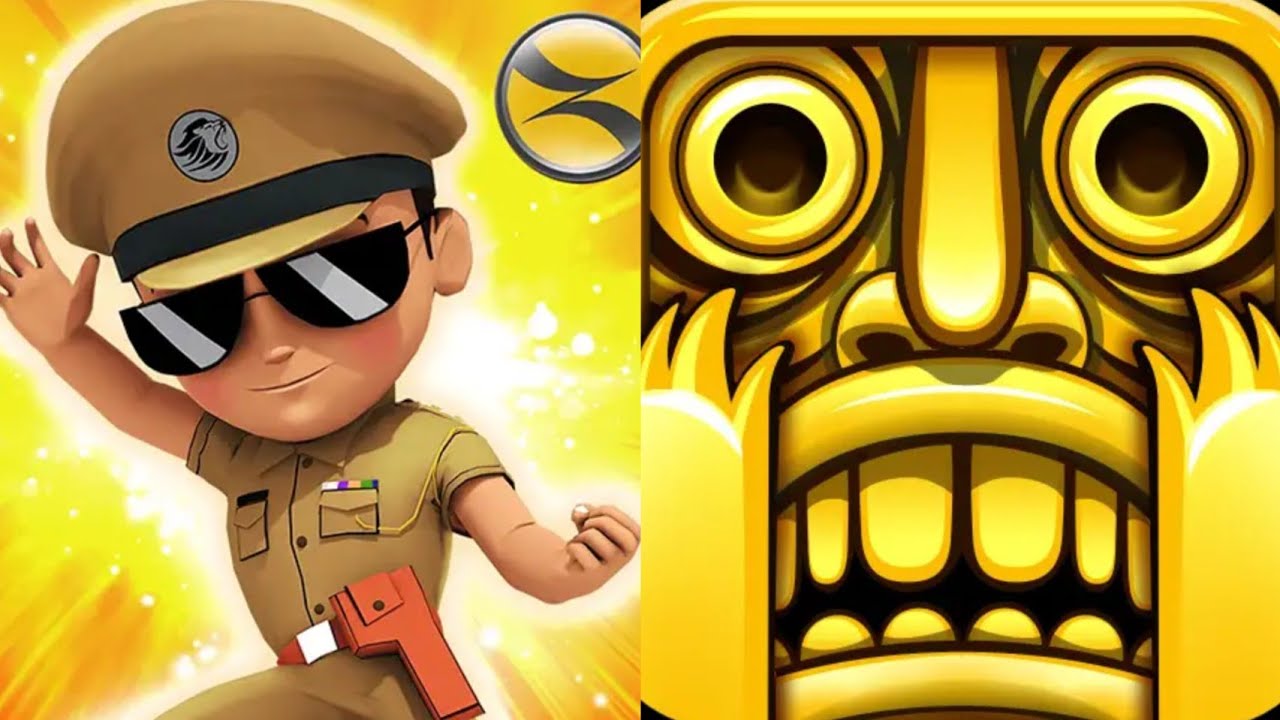 Little Singham VS Temple Run Android New Update Gameplay 