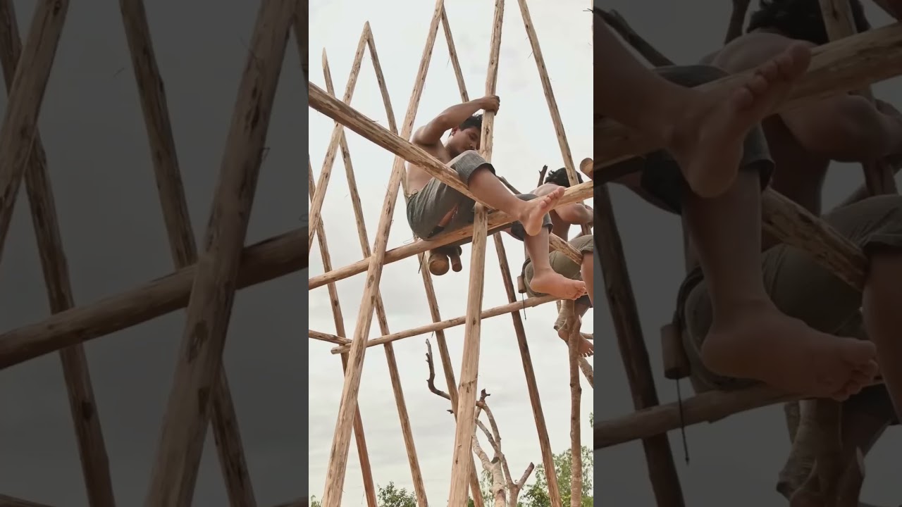 Building Bamboo House And Underground With Swimming Pools