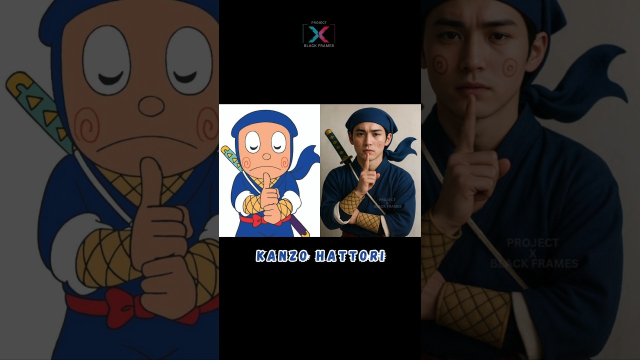 Ninja hattori characters in real life part 2# hattori #ninjahattori