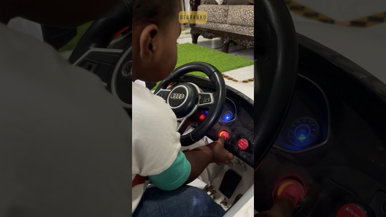 Baby Riding AUDI 🚘#cutebaby #rider #audi #car #fastandfurious #fun #play #kids #trendingshorts