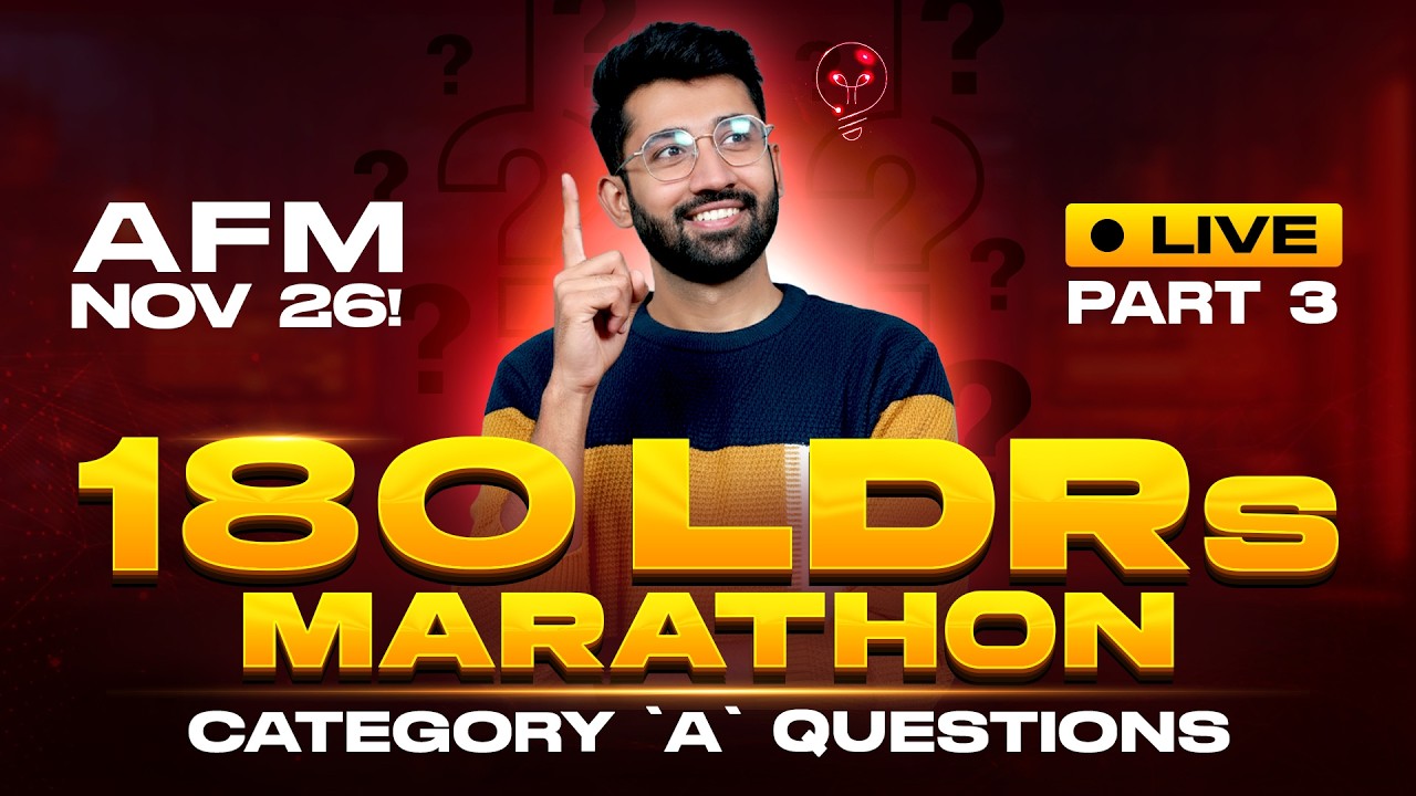AFM LDR Questions Marathon Part 3 | AFM Category A Questions Solved | CA Final AFM Nov 26