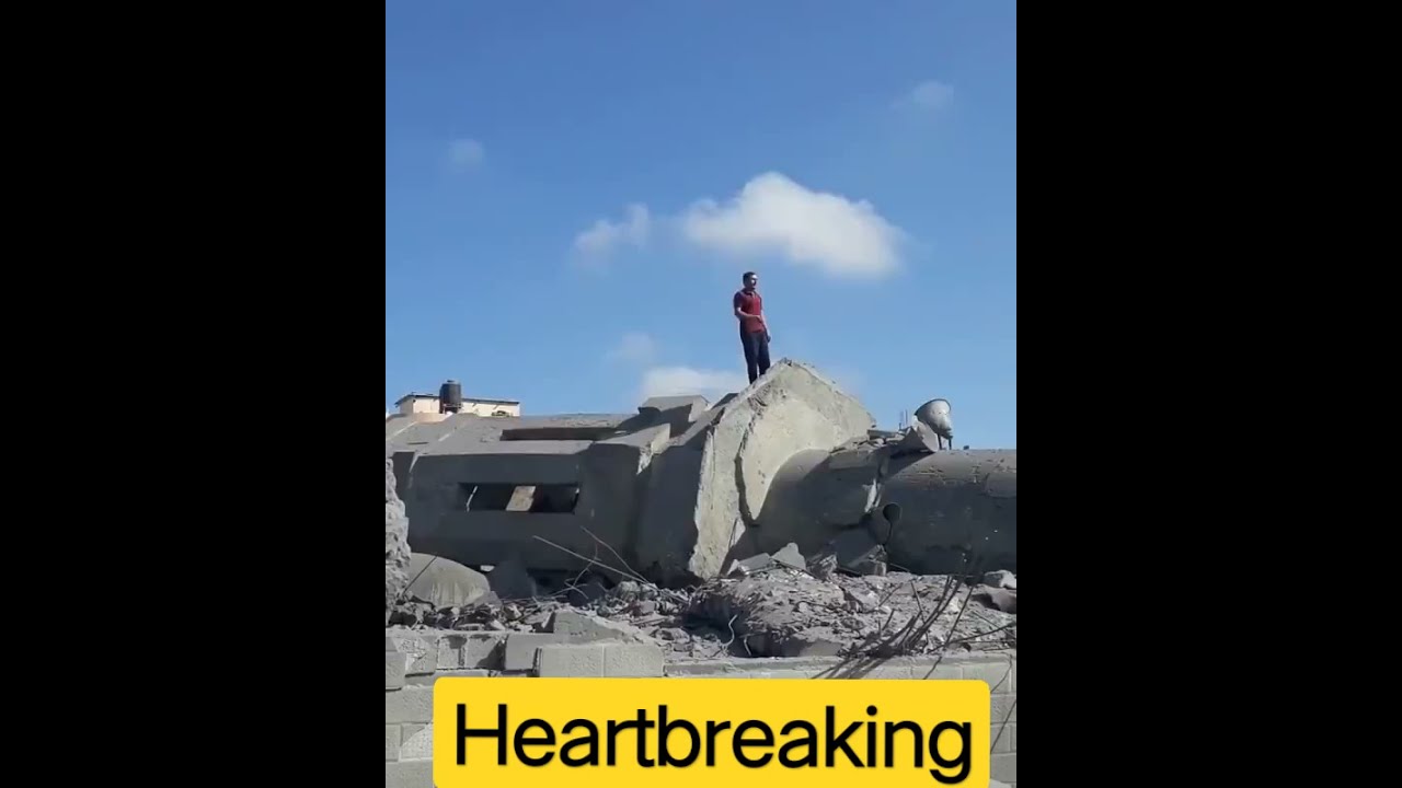 #Azan On #Gaza Mosque was #destroyed by #Israel last night in Gaza But call of prayer must carry on