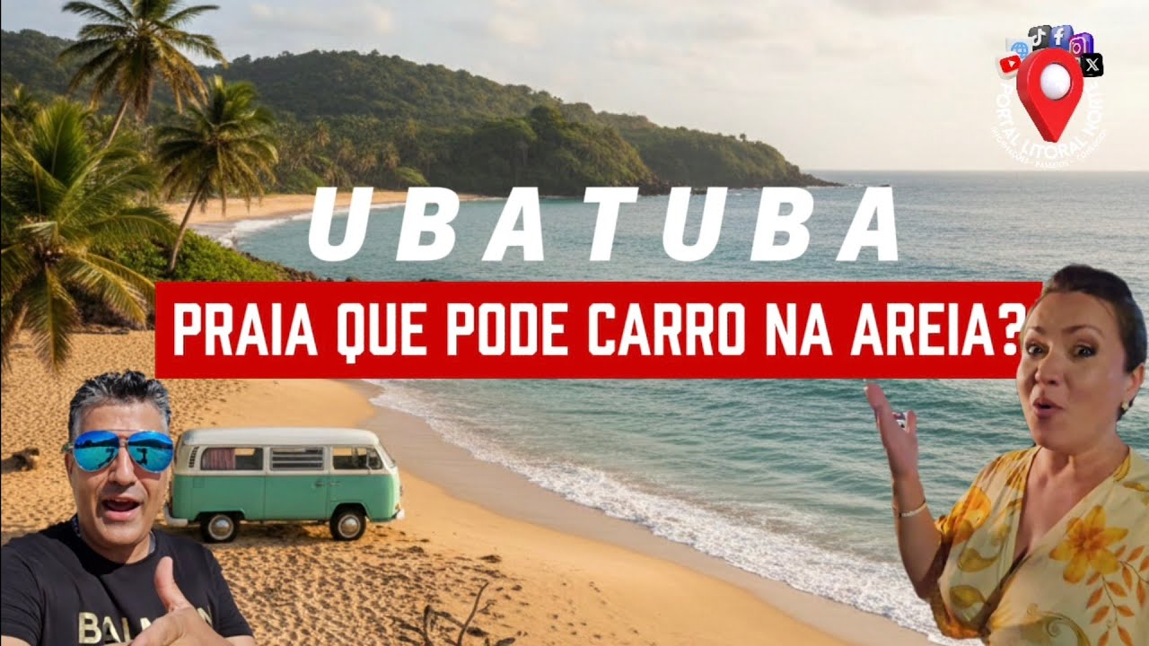 Carro na Praia? Ubatumirim em Ubatuba  #video #litoral