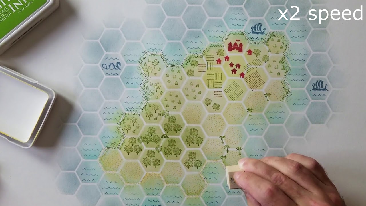 Game Stamps: Homemade Hex Paper