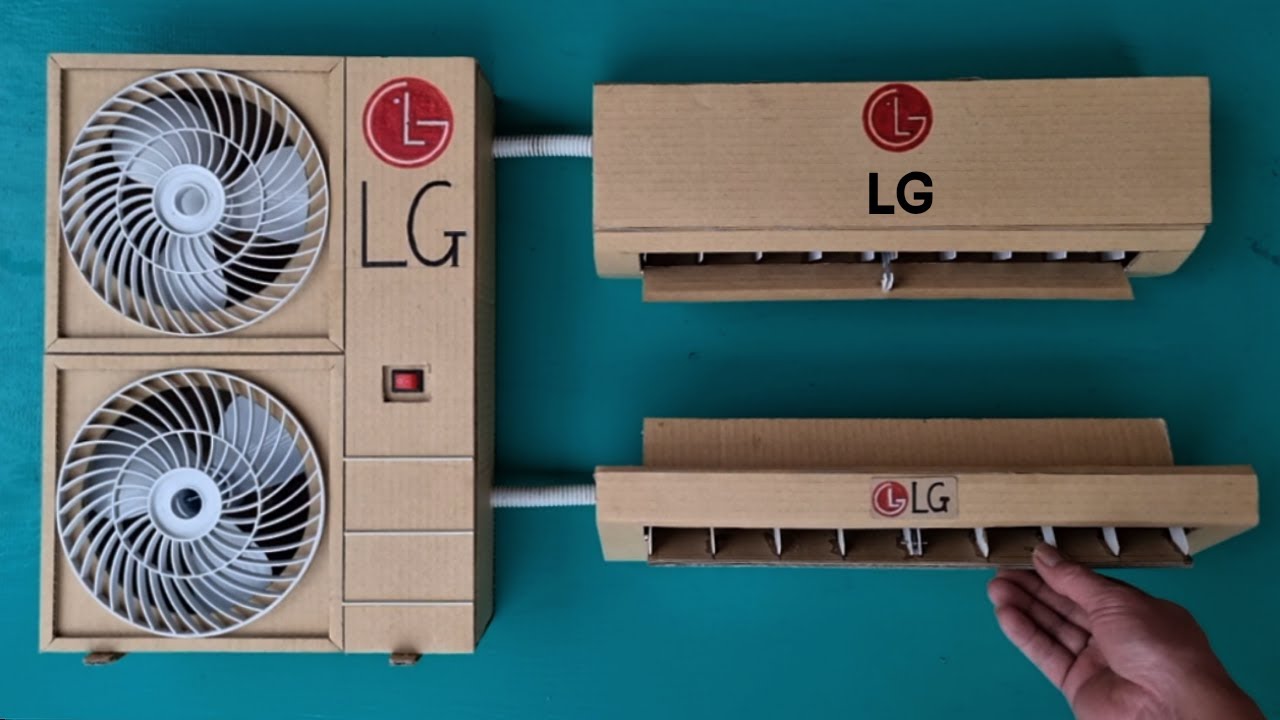 How to make Multi LG air conditioner with cardboard, acting as a real air conditioner