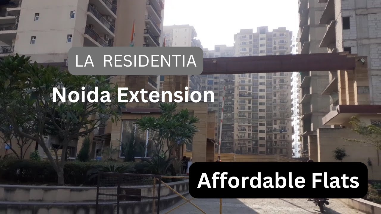 Flat hunting in NOIDA 🔥| La Residentia Noida Extension | Site Tour
