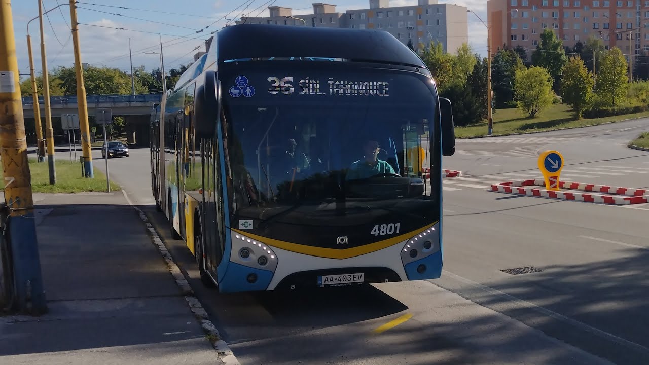 MHD Košice - 🚍 36 úsek Poliklinika KVP - Sokolovská (SOR NSG 18 