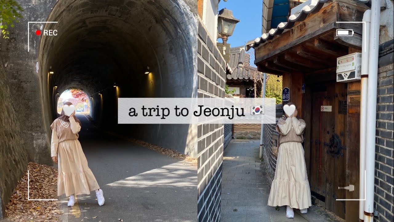 One day trip to JEONJU 🤍 Hanok village, Twenty five Twenty one Tunnel and Mural village 🇰🇷