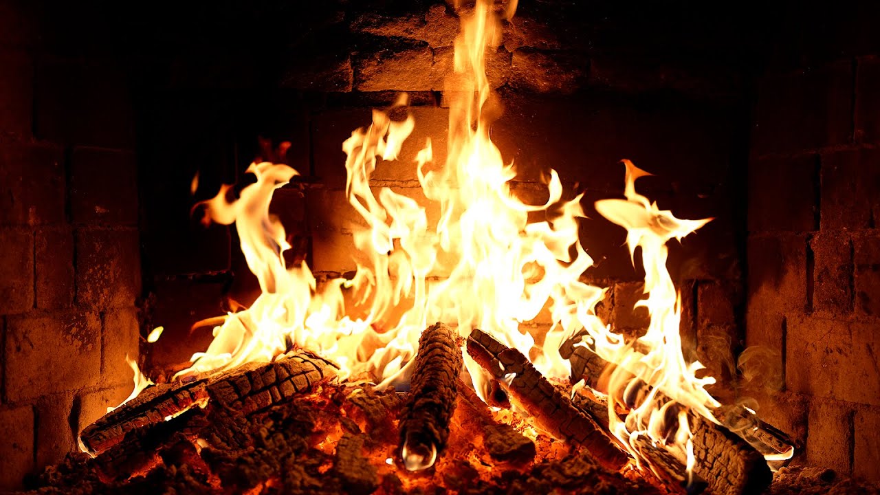 🔥 Cozy Fireplace 4K. Fireplace with Crackling Fire Sounds. Fireplace 4K UHD