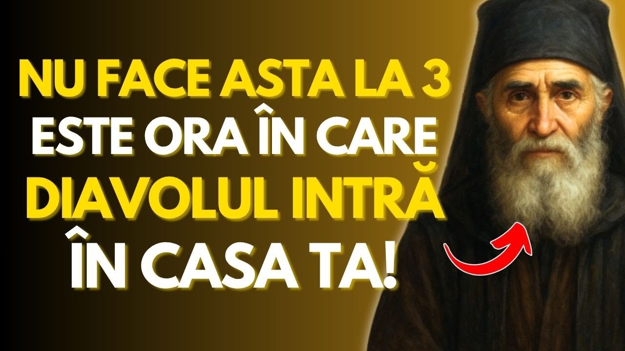 Sfântul Paisie AVERTIZEAZĂ: INTERZICE total să faci ASTA între 2-4 DIMINEAȚA - Este ORA DIAVOLULUI!